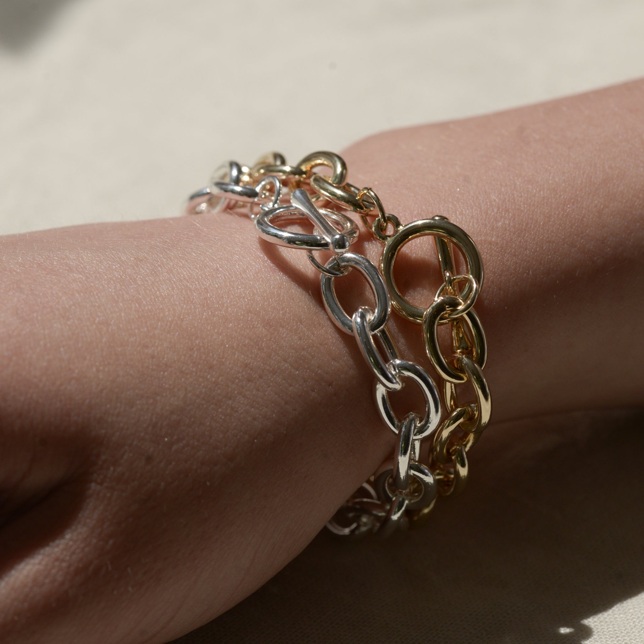 Catherine Oval Links Oversized Chain Bracelet