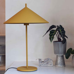 hk living ochre metal table lamp