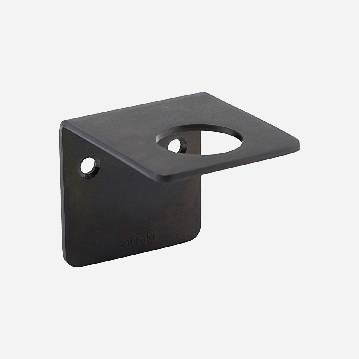 Meraki Black Iron Soap Bottle Holder Wall Bracket