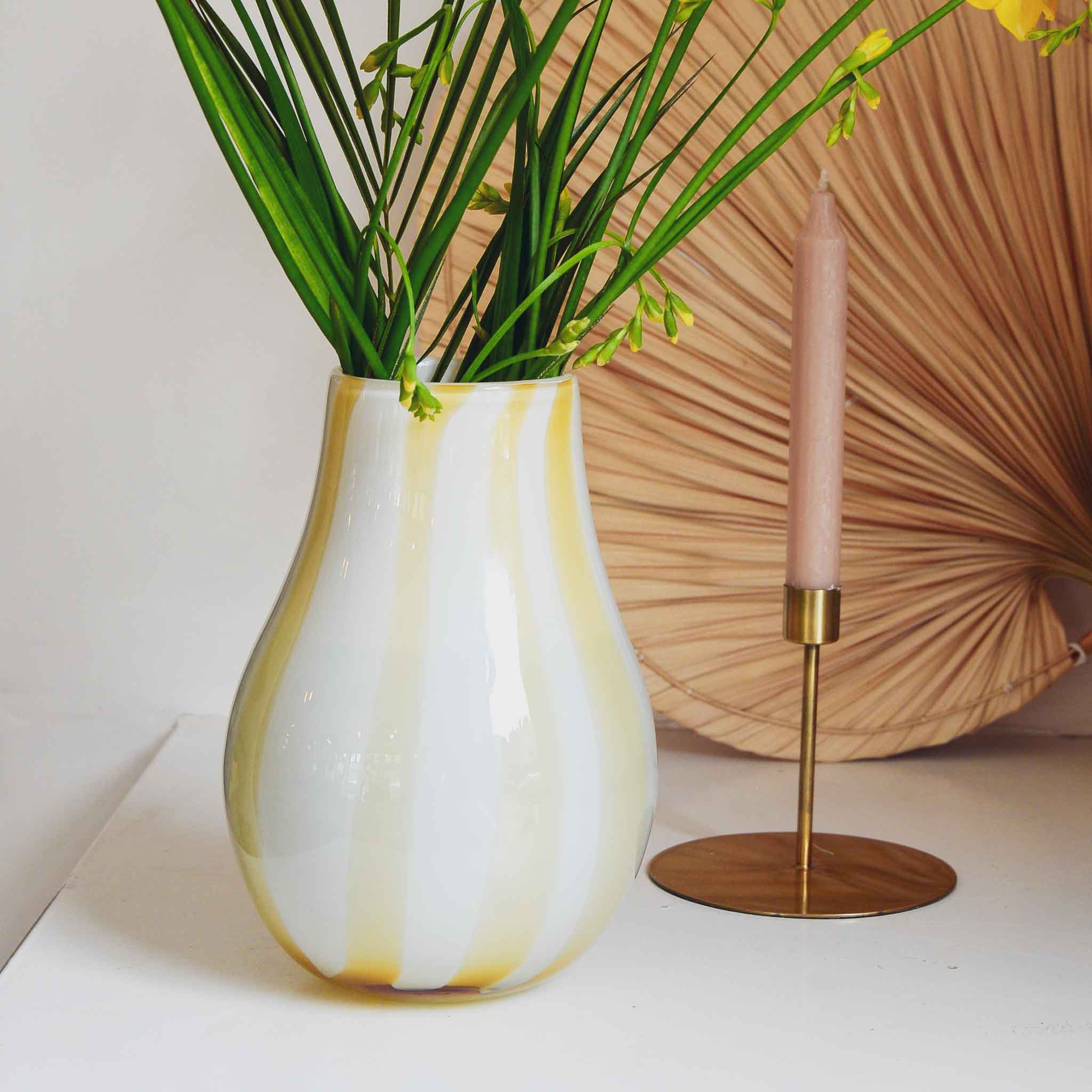 Mouthblown Glass Vase in Golden Fleece Yellow