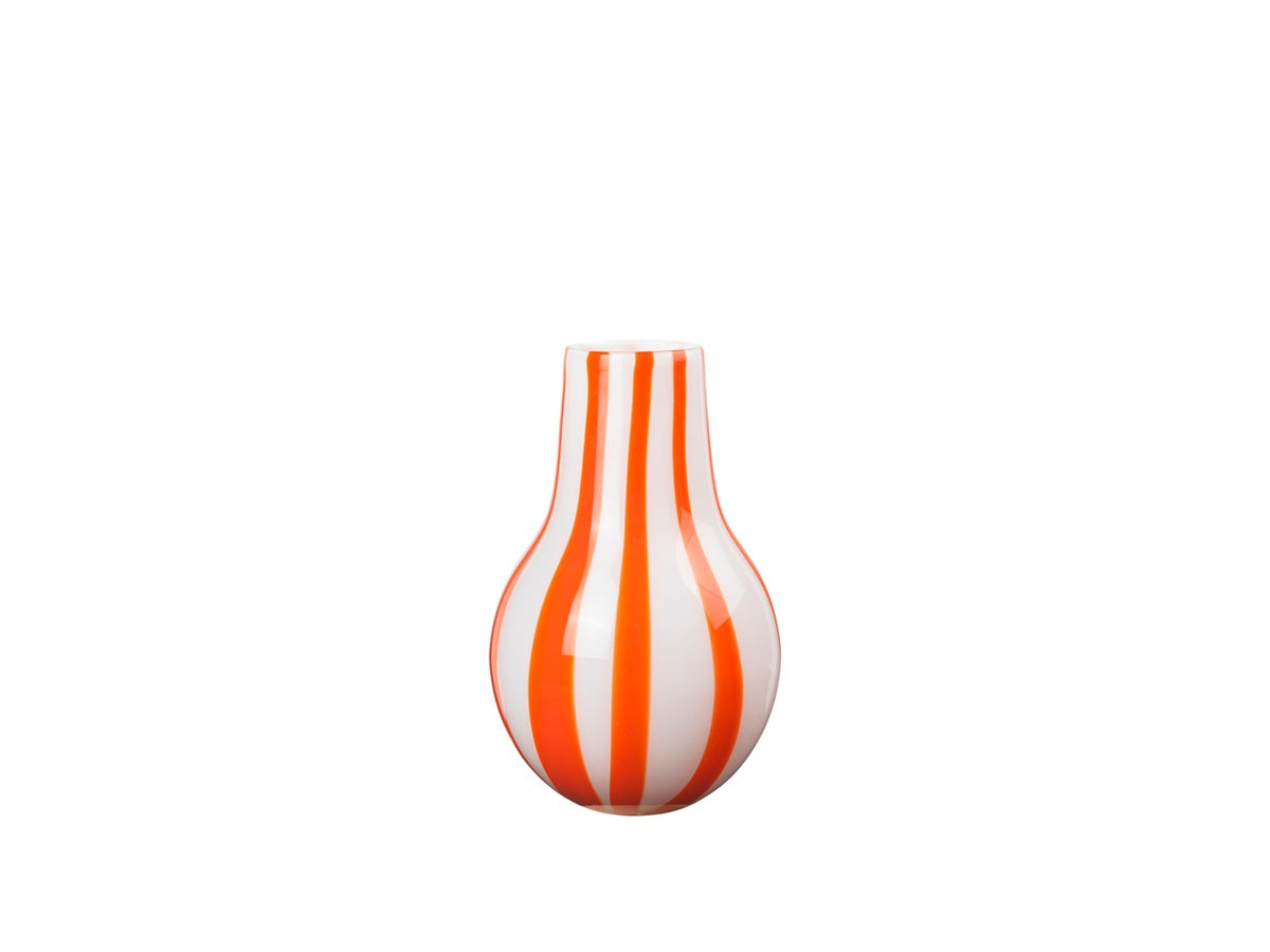 Ada Mouthblown Glass Vase in Pumpkin Orange