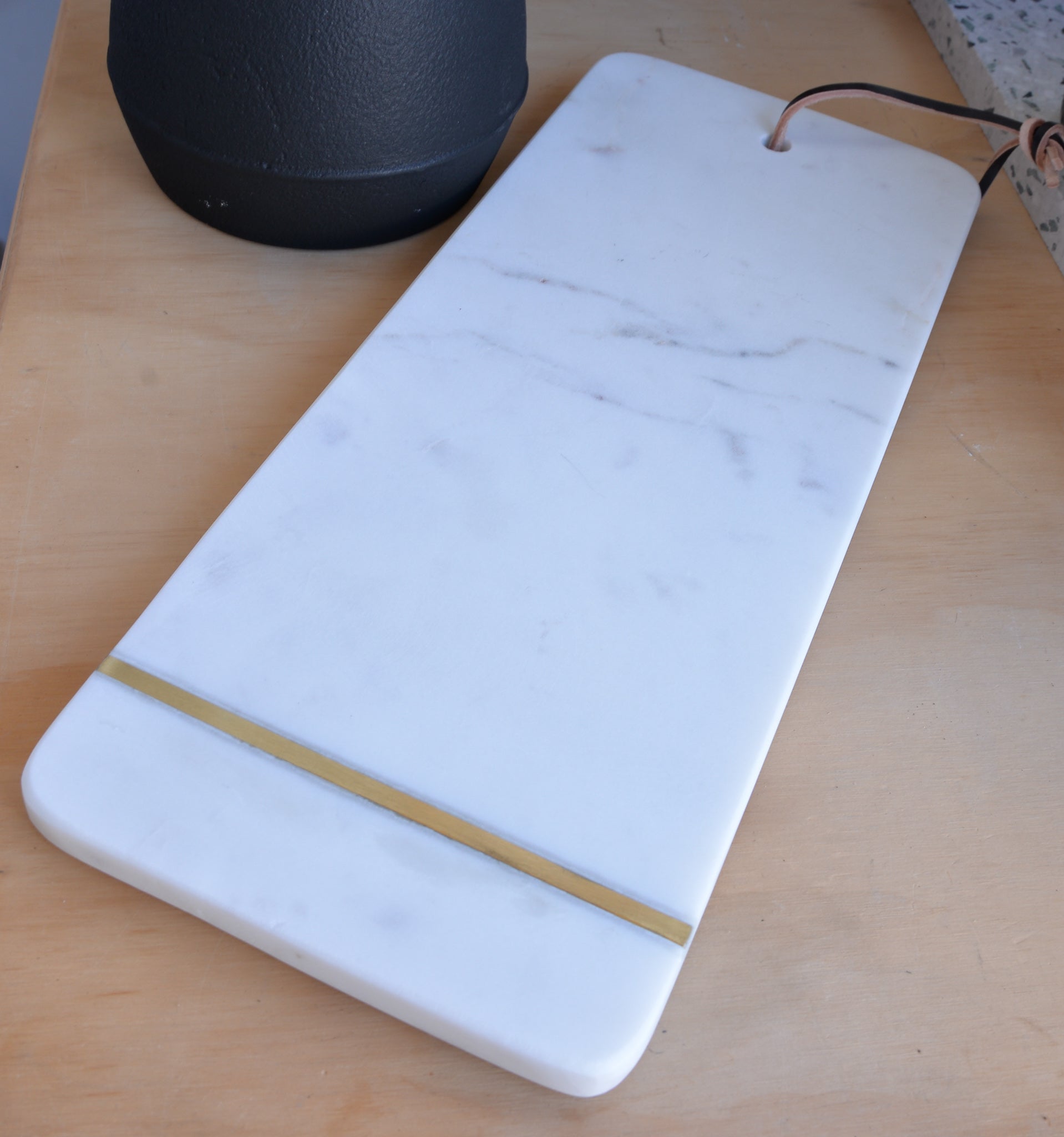 Marble Cutting Board in White