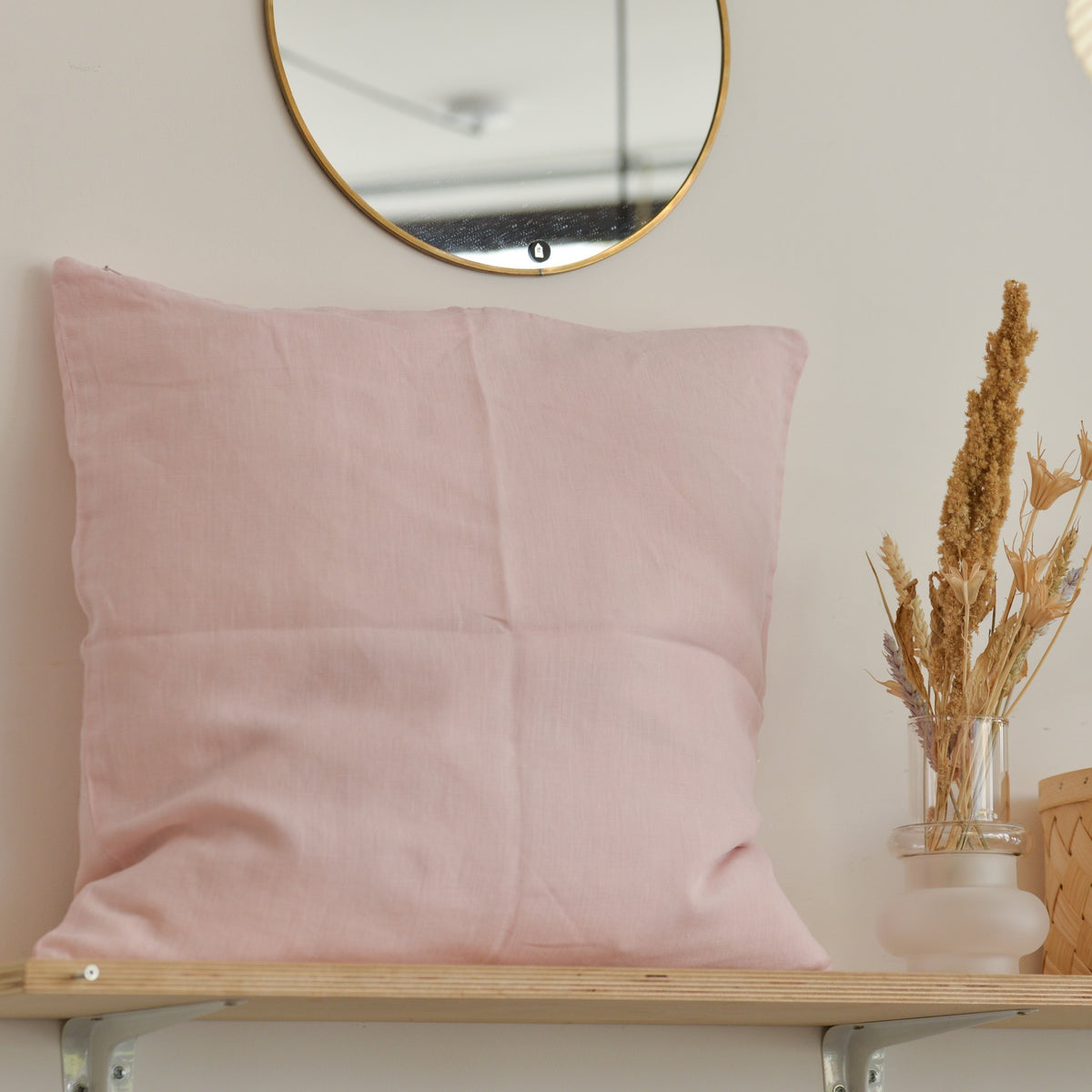 Linen Cushion Cover in Pink (Filler Available) – Mon Pote