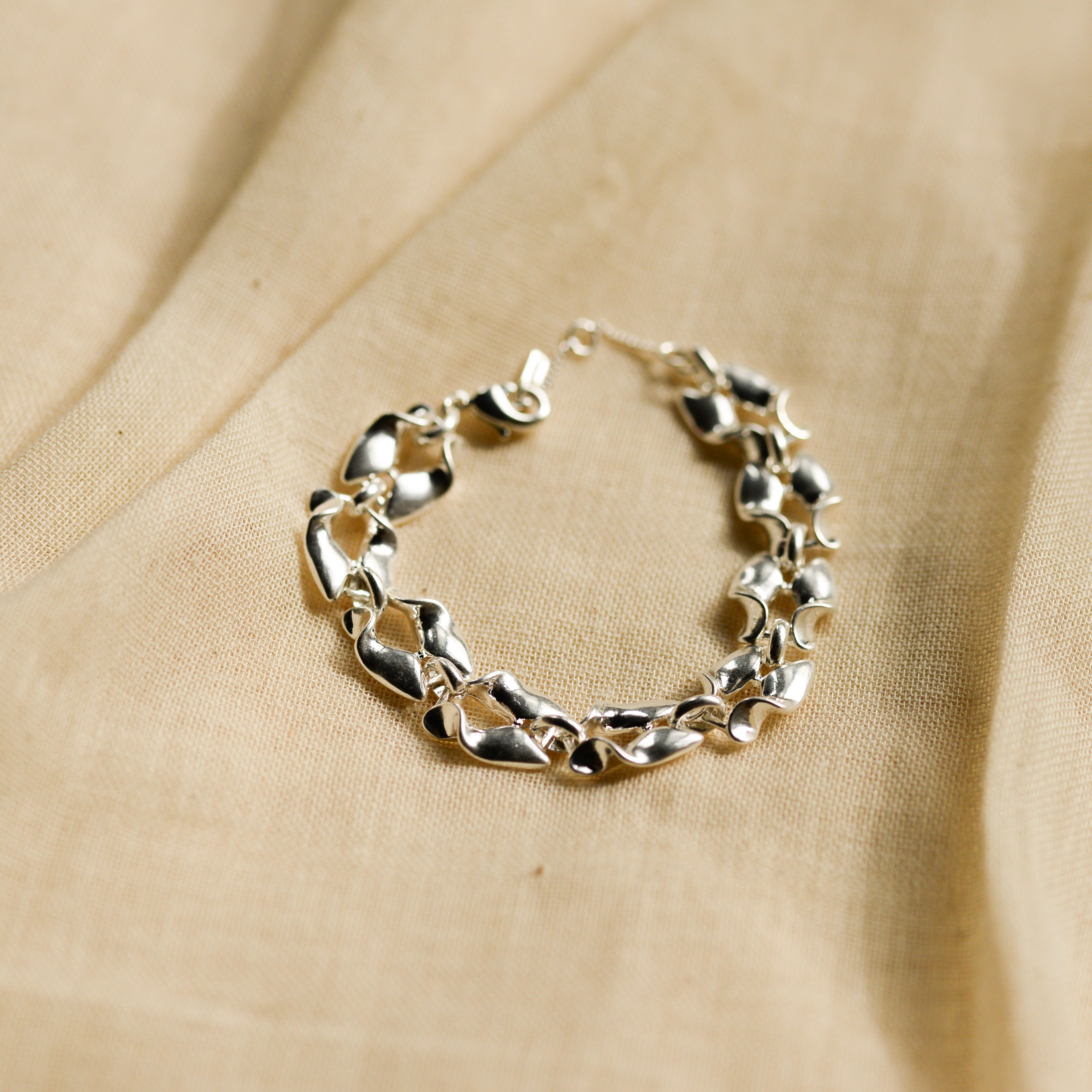 Hollis Silver Plated Chunky Link Bracelet