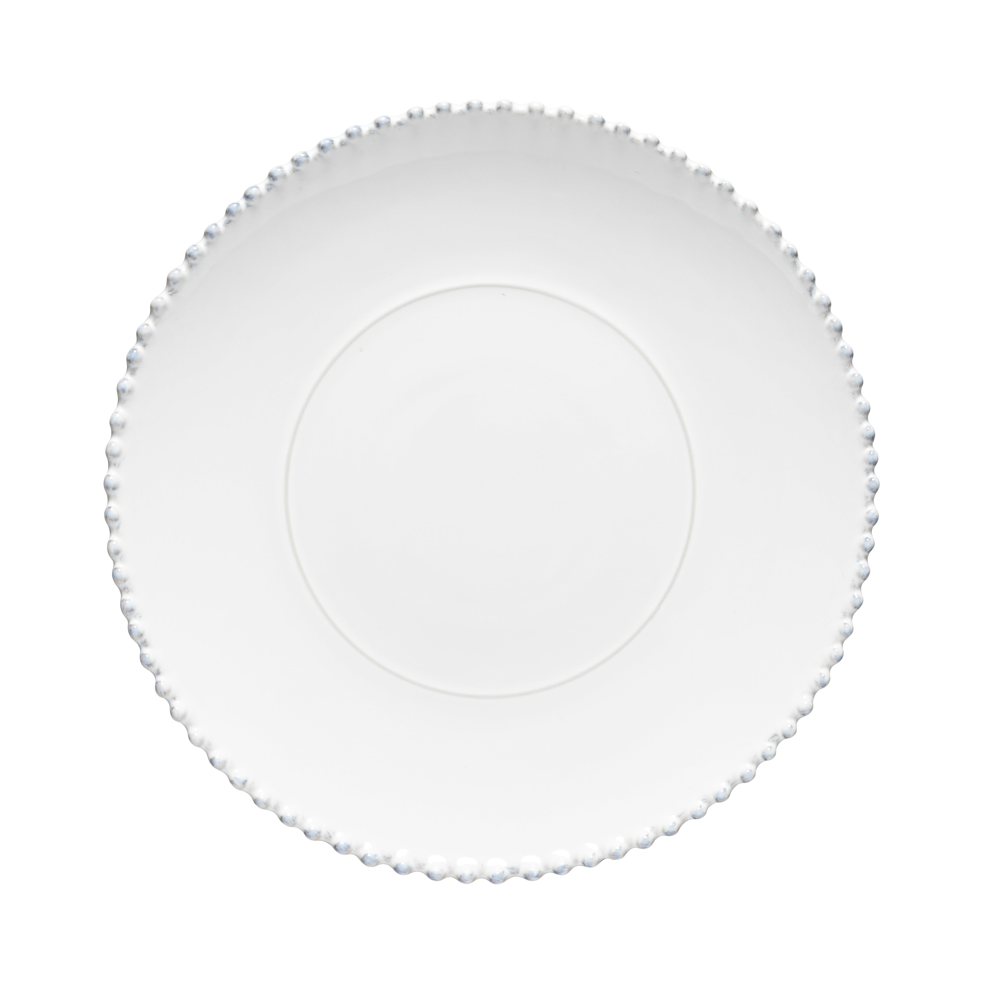 Pearl White Round Platter / Charger  33cm