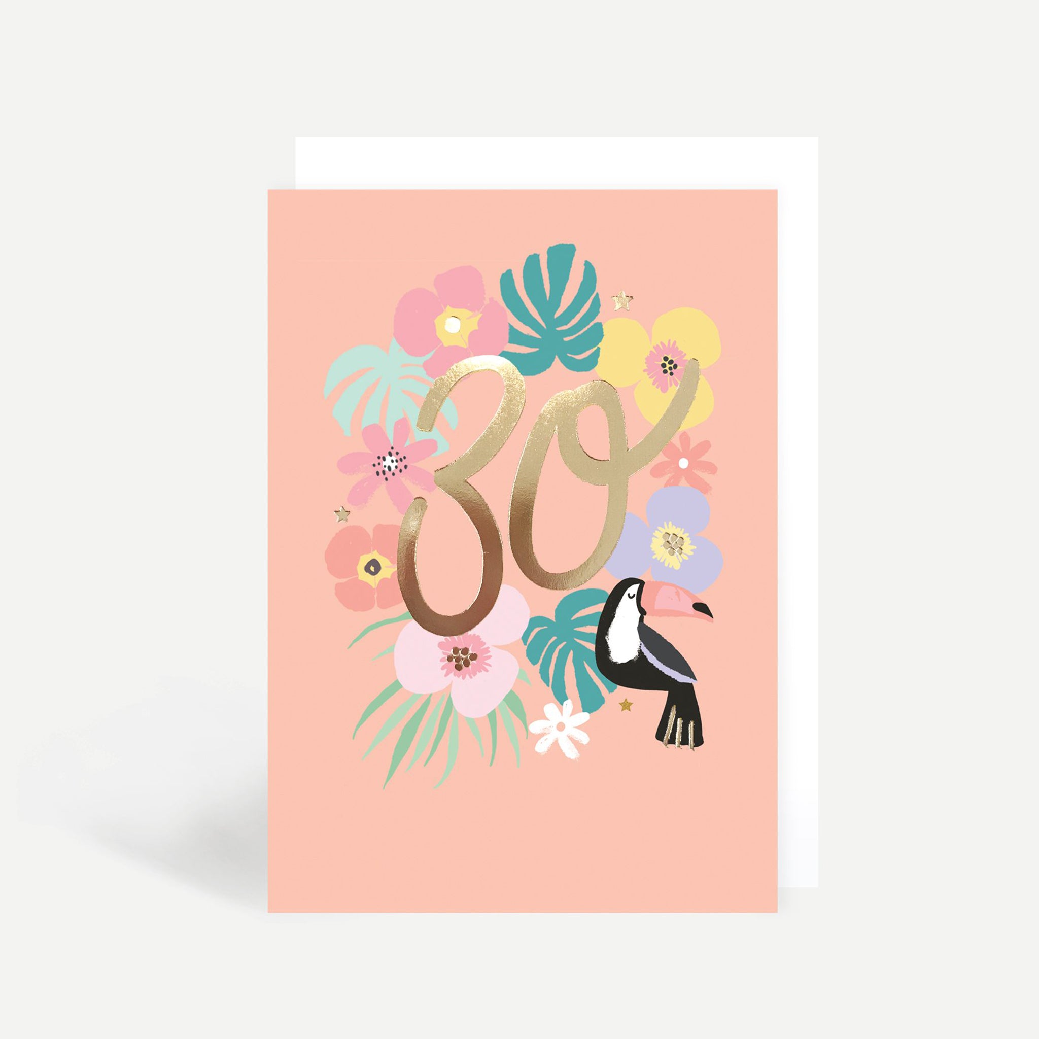 30th Birthday Toucan Gold Foil