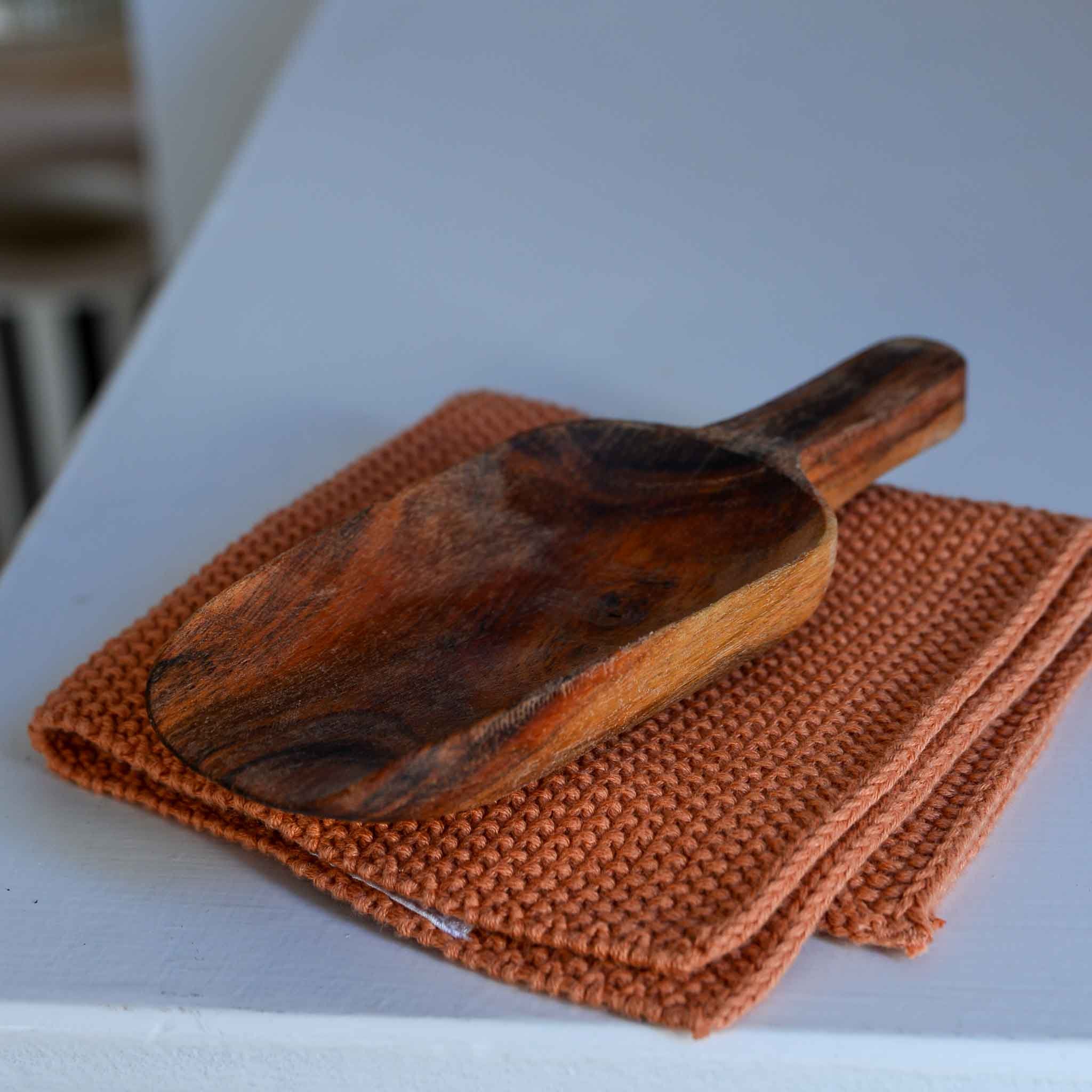 Oiled Acacia Wood Scoop