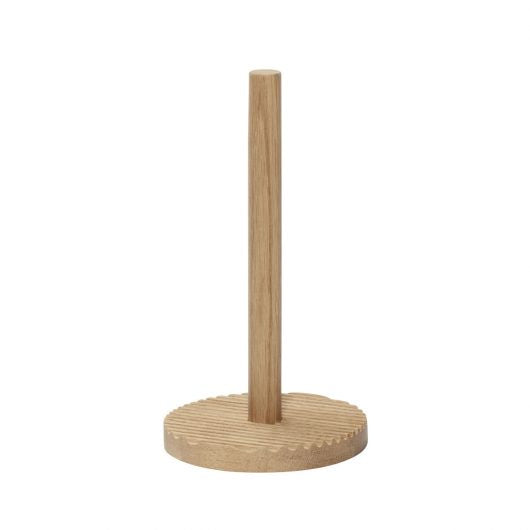 Hubsch Oak Kitchen Roll Holder