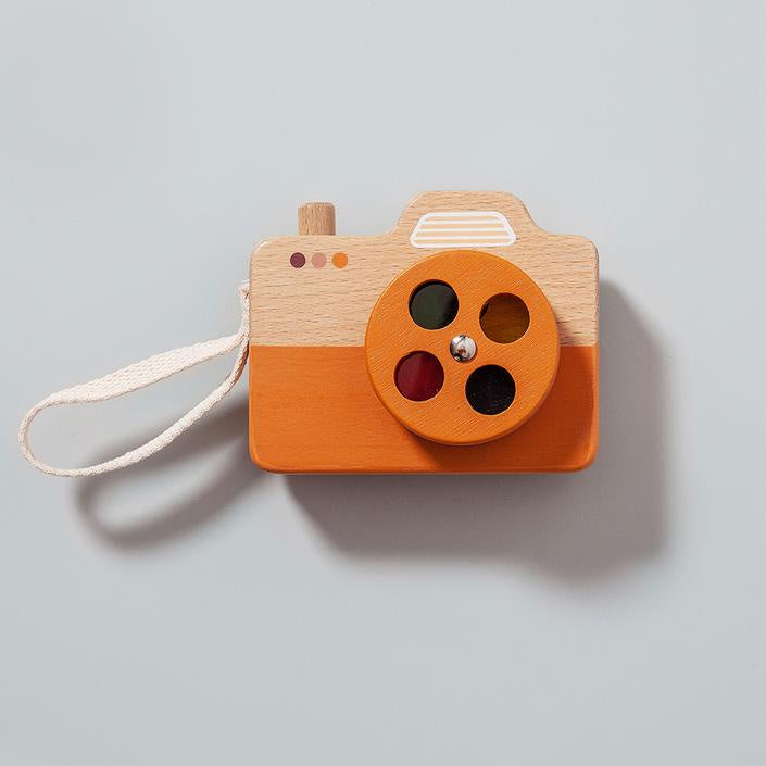 Petite Monkey Wooden Camera in Various Colours