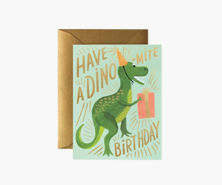 Dinomite Birthday Card