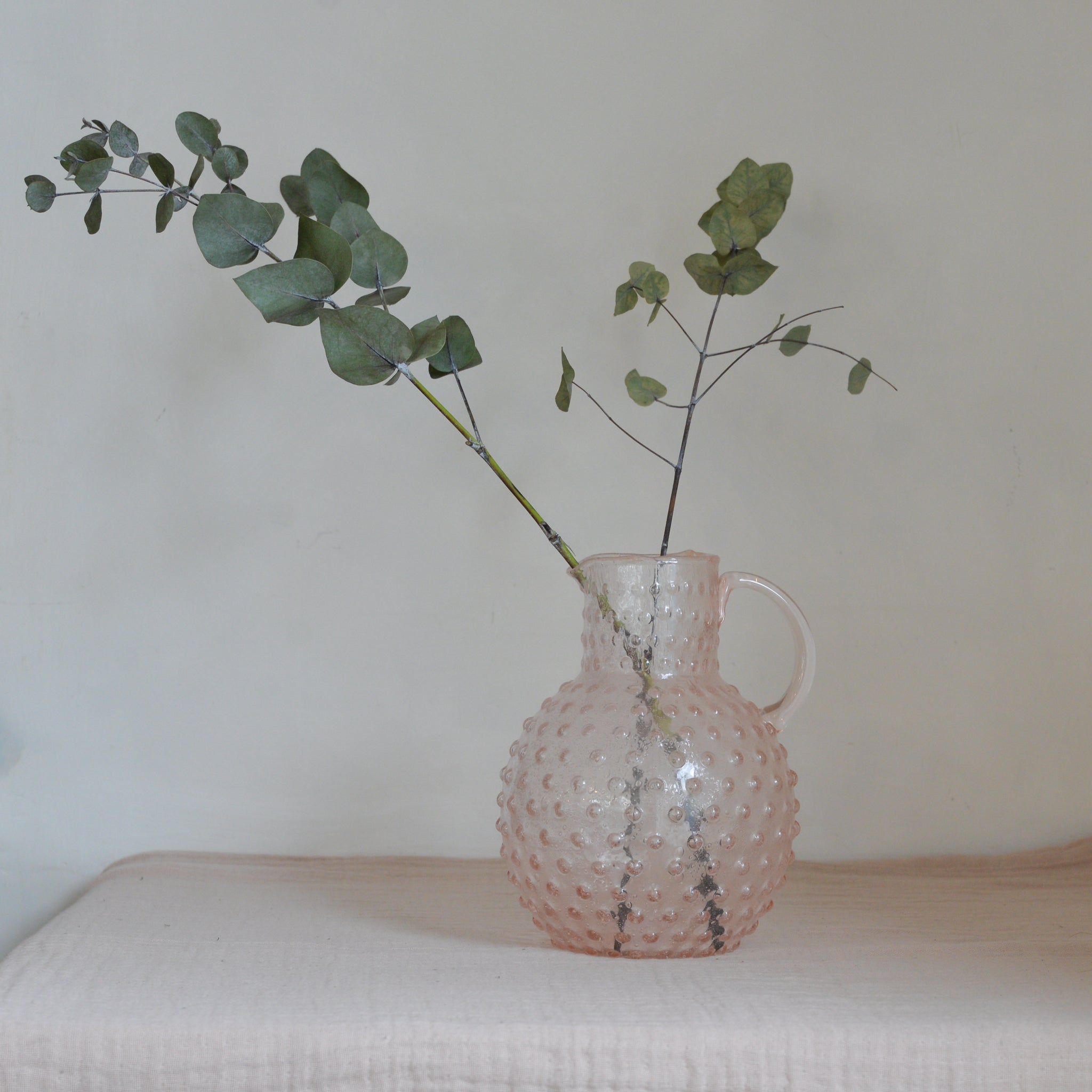 Hobnail Glass Jug / Colours