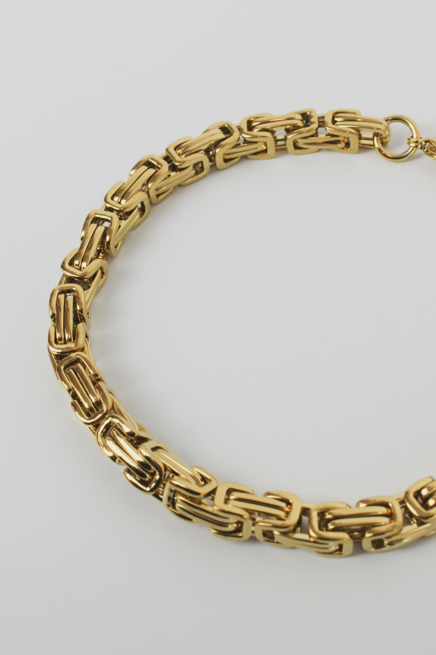 Gold Maze Link Chain Bracelet