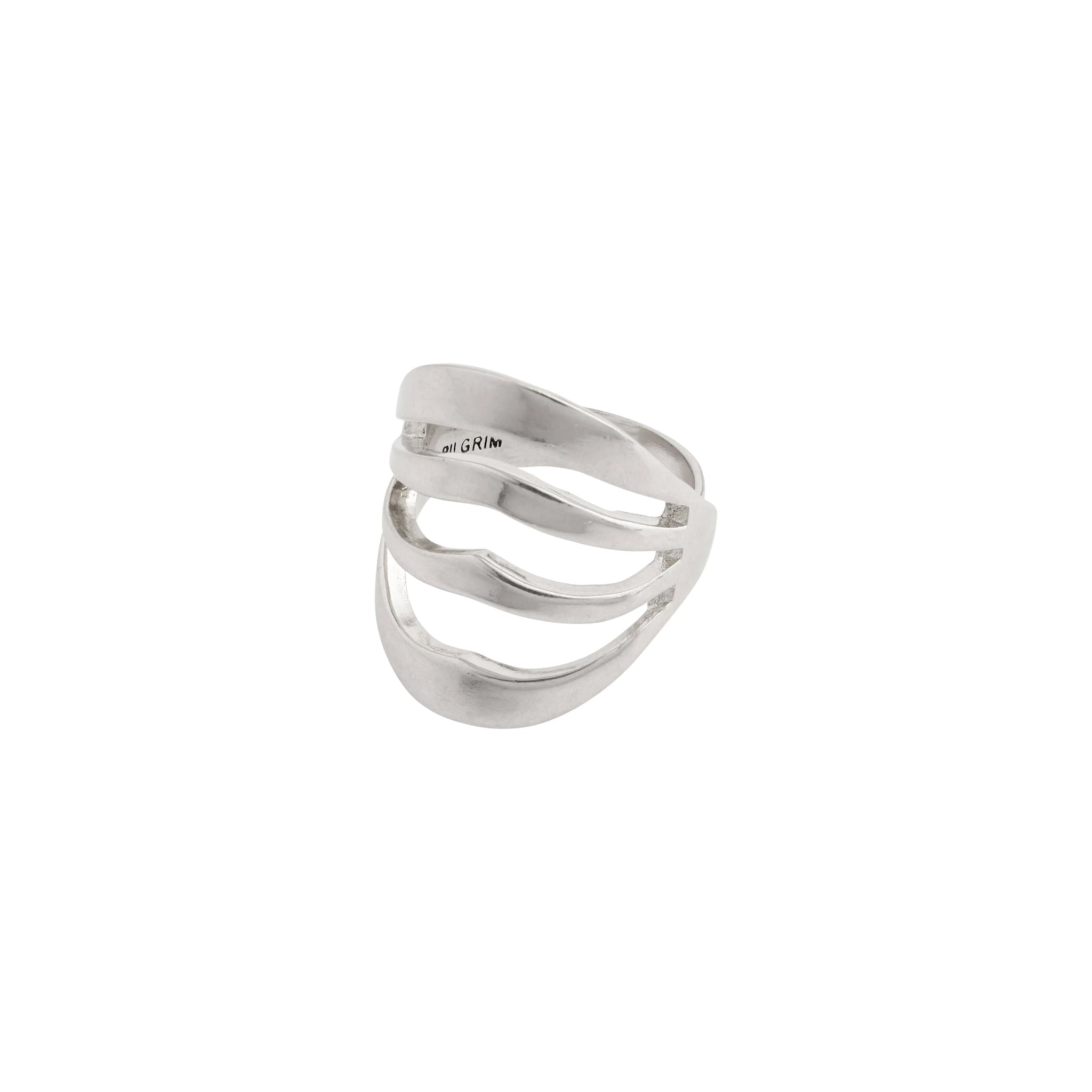 Bellona Silver Plated Statement Ring