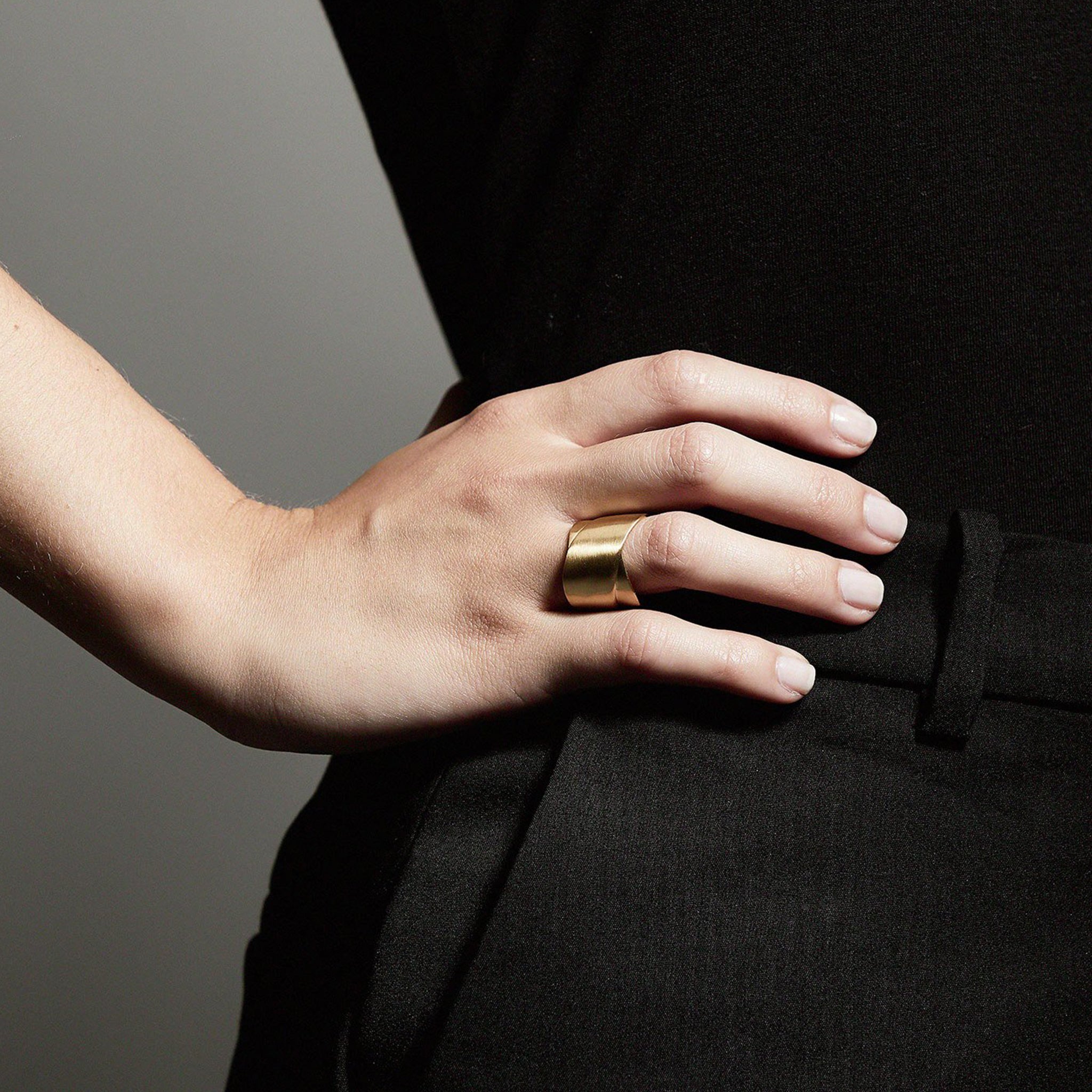 Cyrilla Gold Plated Statement Ring