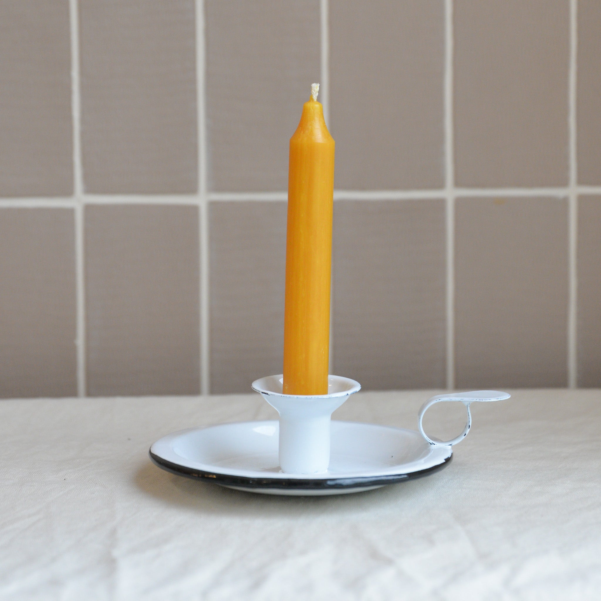 Enamel Candle Holder