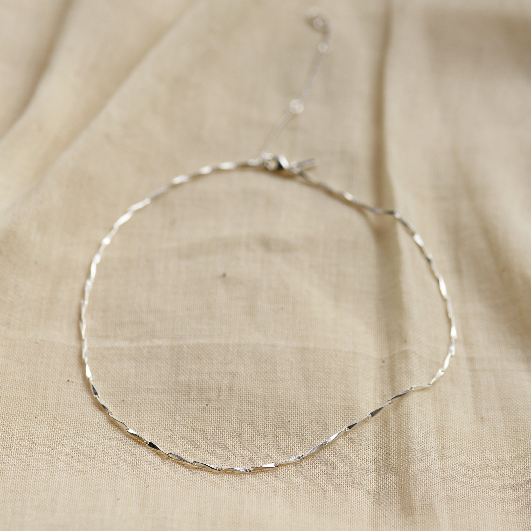 Deva Silver Plated Link Necklace