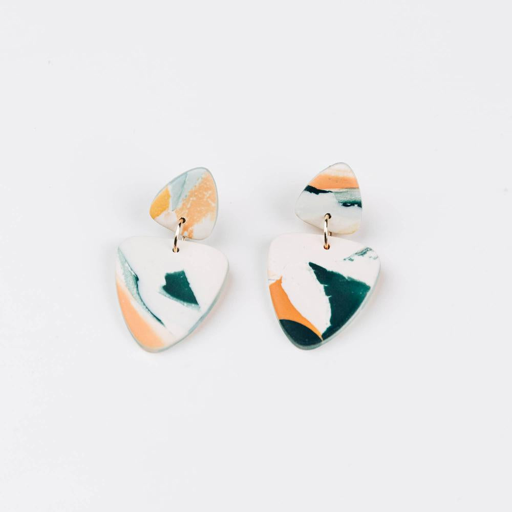 Lagoon Watercolour Kin Drop Earrings