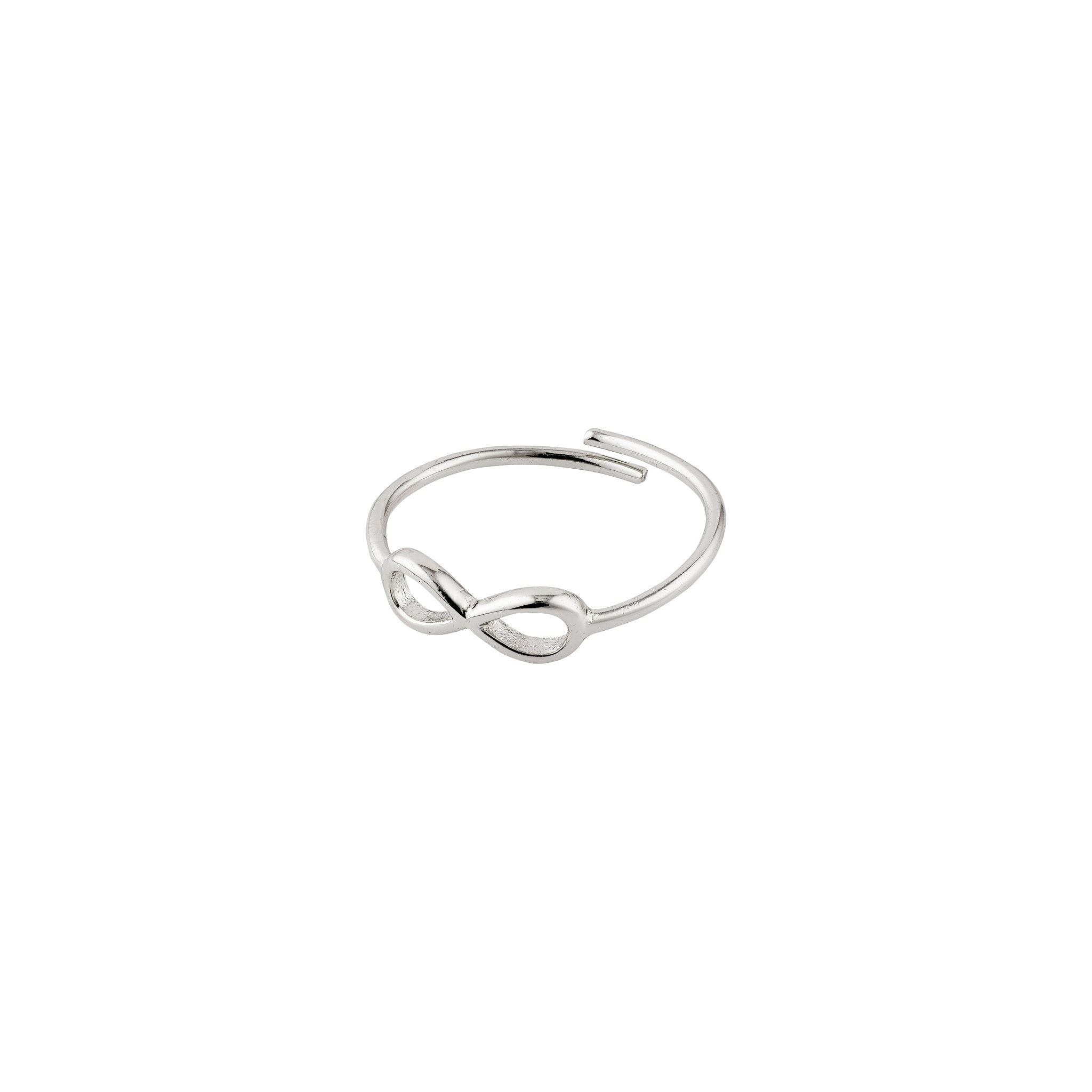 Lulu Infinity Silver Plated Stacking Ring