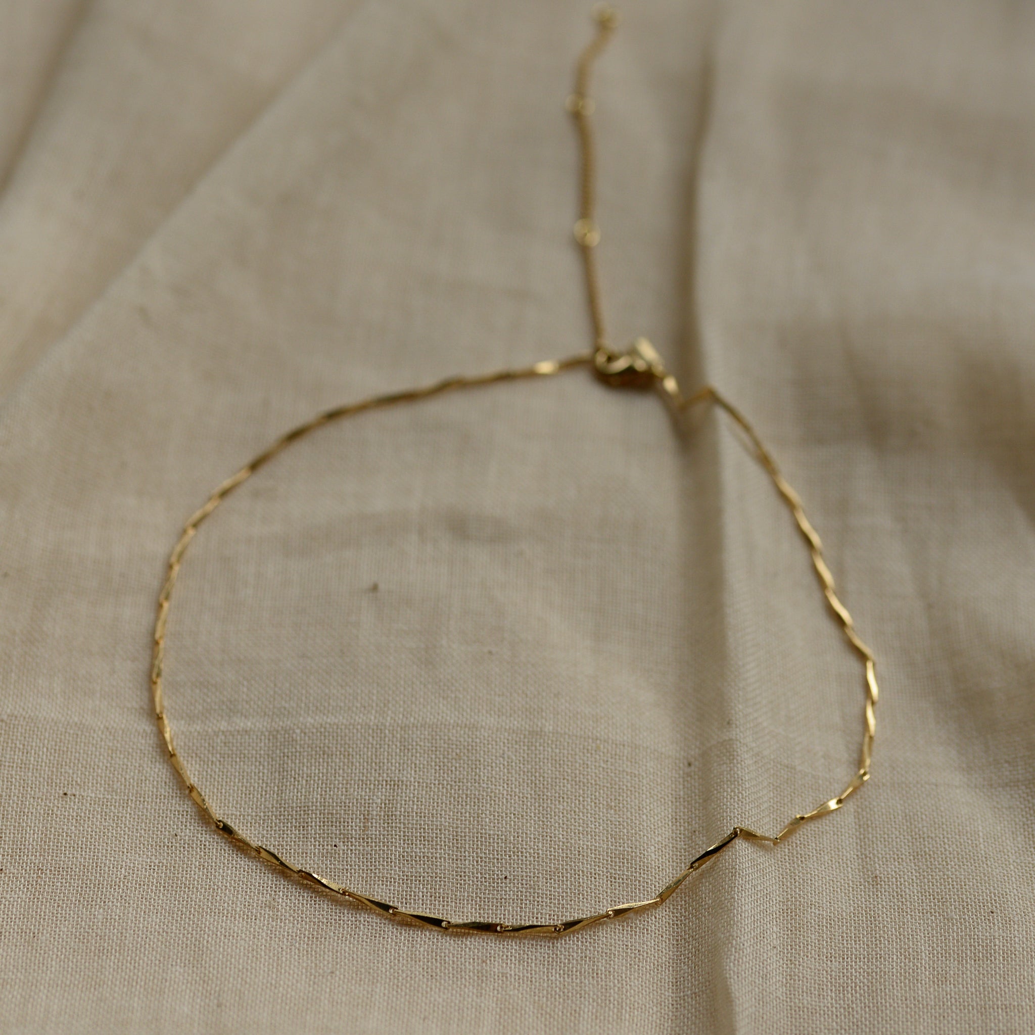 Deva Gold Plated Link Necklace