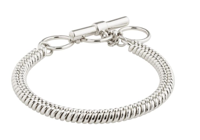 Pilgrim Belief Snake Chain Bracelet silver plated