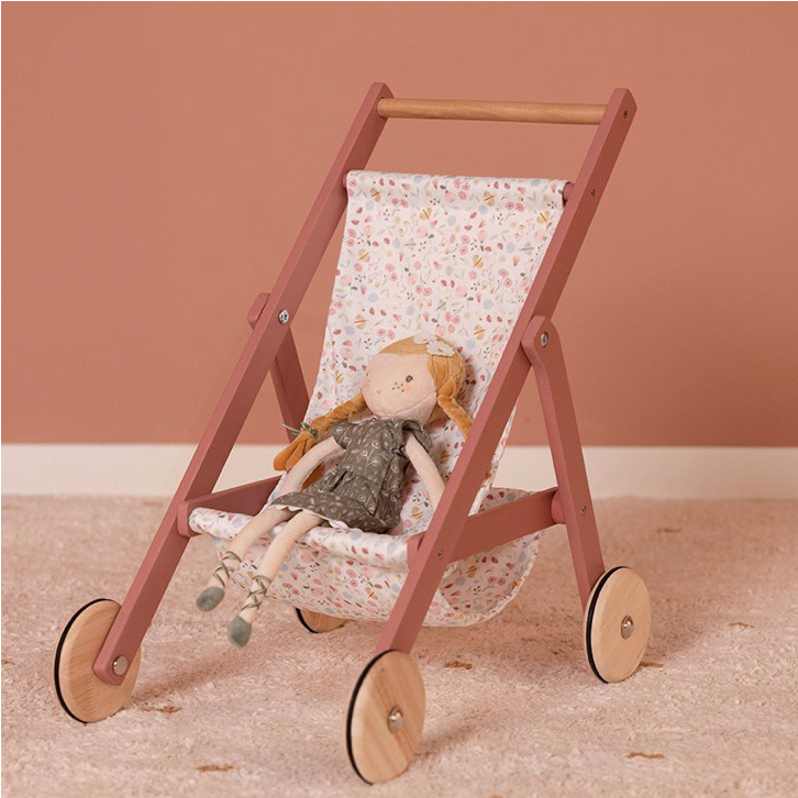 Little Dutch Flowers and Butterflies Doll Stroller