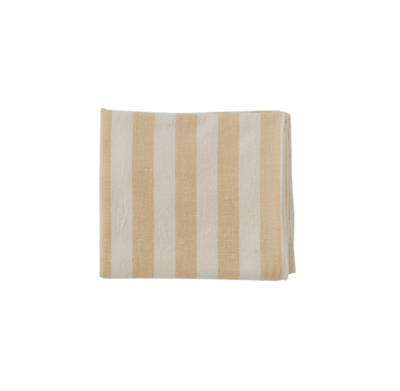 OYOY Living Striped Tablecloth Vanilla (Two Sizes)