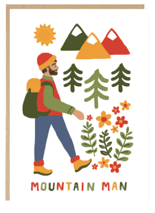 Jade Fisher 'Mountain Man' Greeting Card