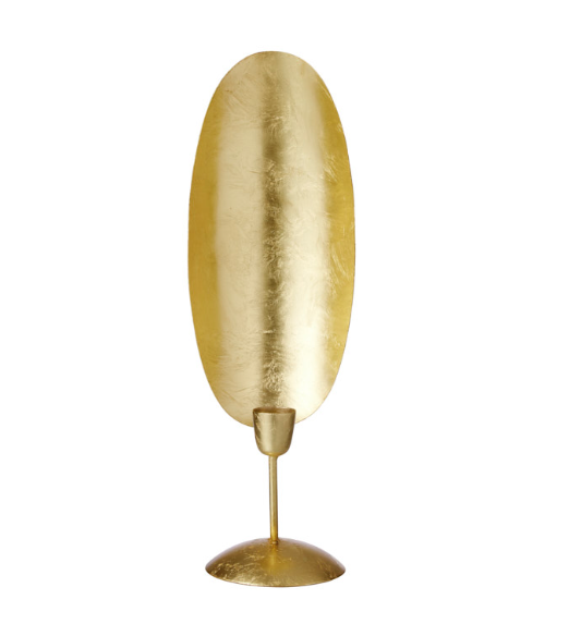 Bungalow Oval Golden Candle Stand