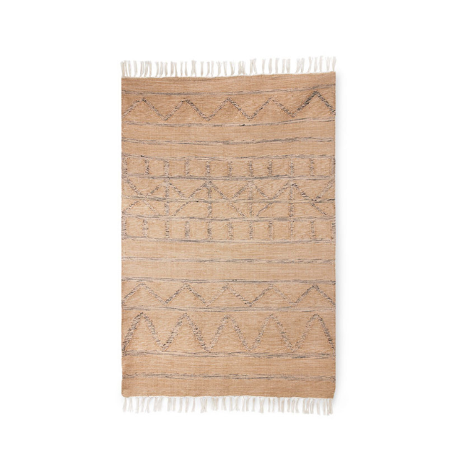 HKliving Handwoven Natural Rug / 120 x 180