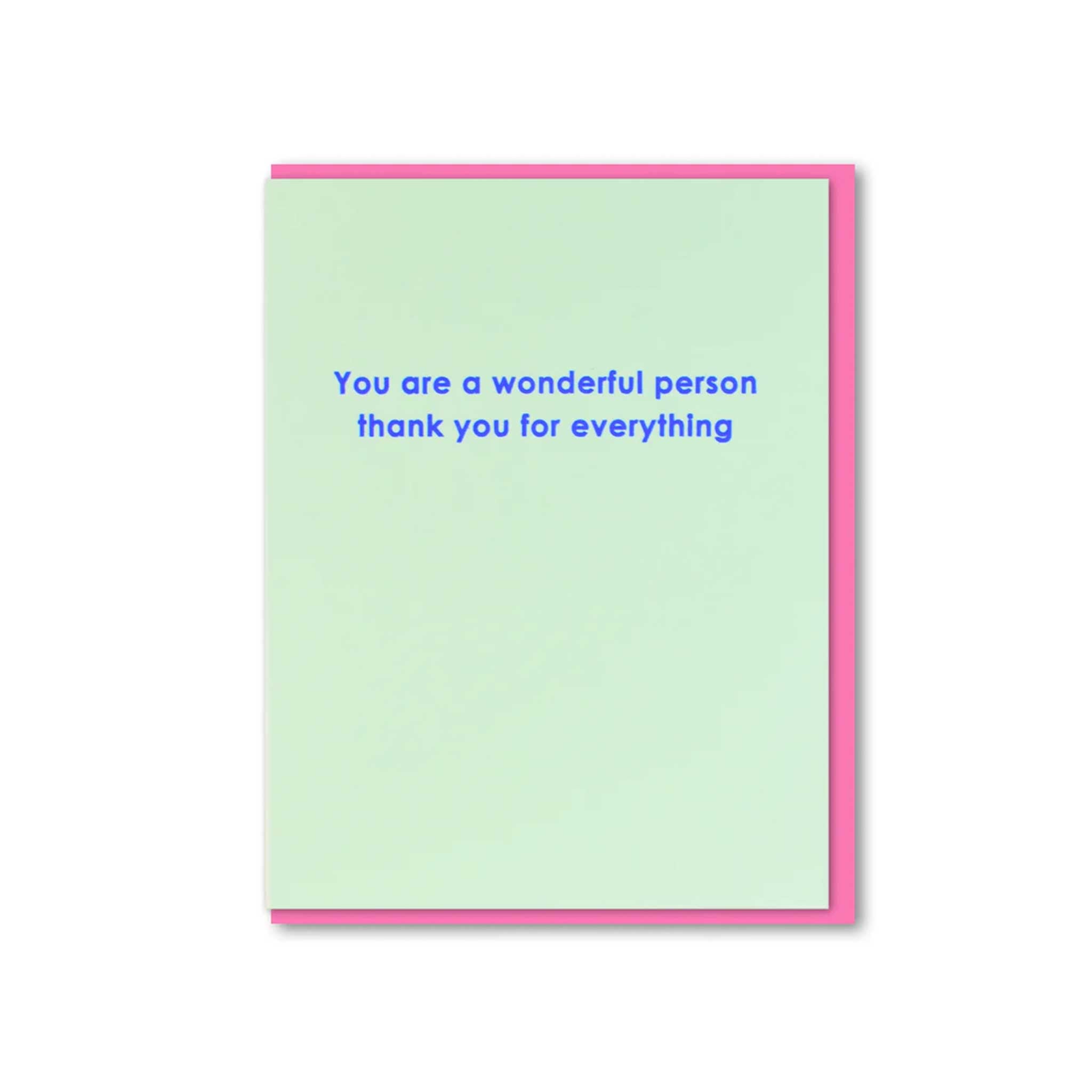 Nineteen Seventy Three Wonderful Person Card