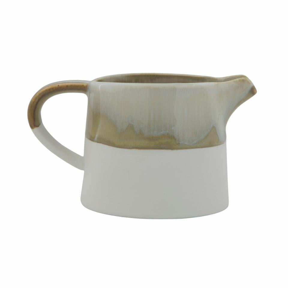 Heather Milk Jug Green Stoneware Bloomingville