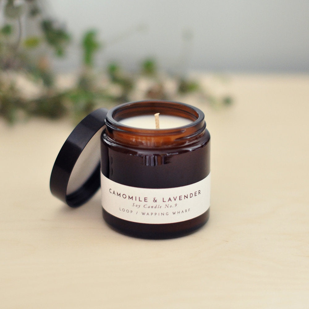 Camomile and Lavender Scented Candle