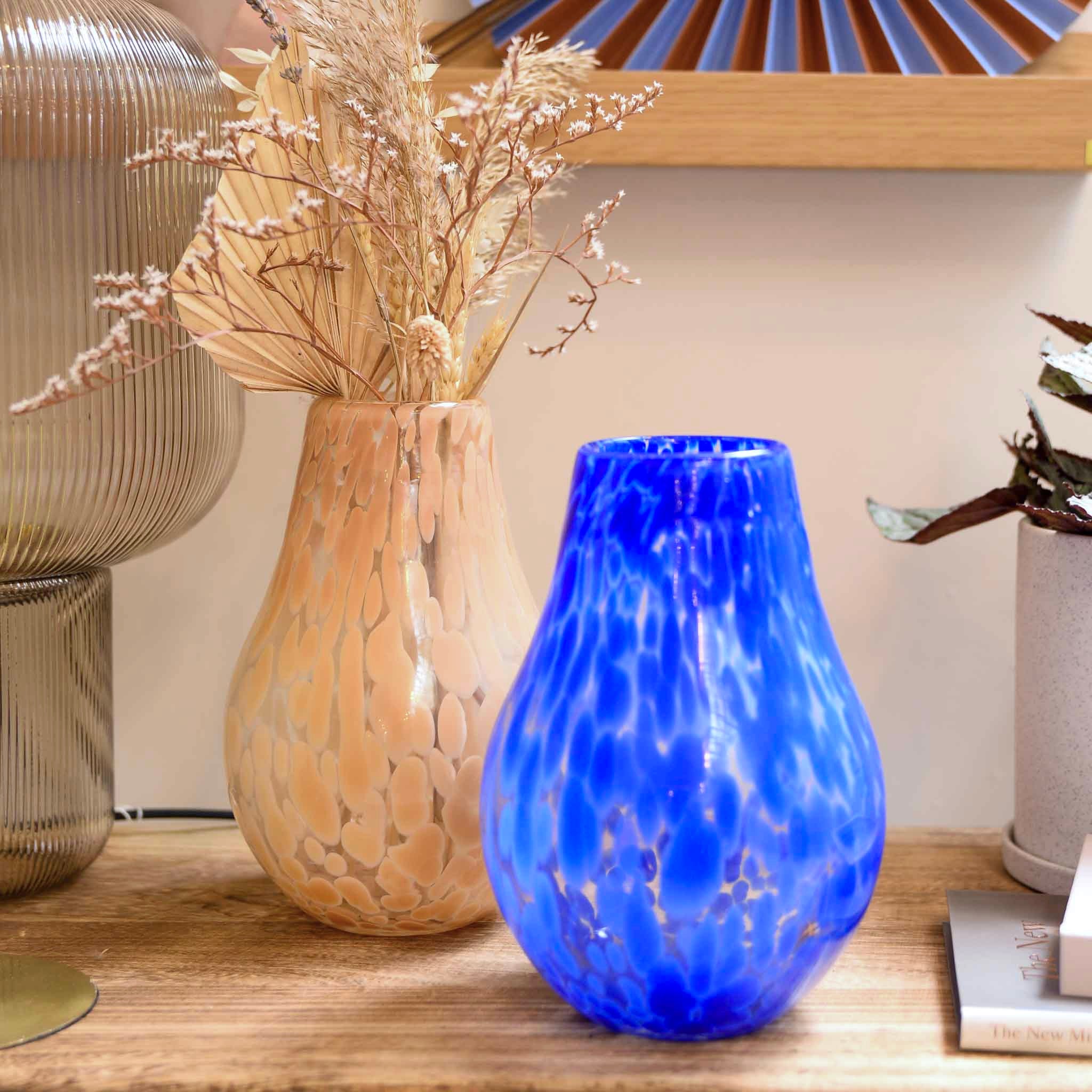 Broste Ada Mouthblown Spot Glass Vase