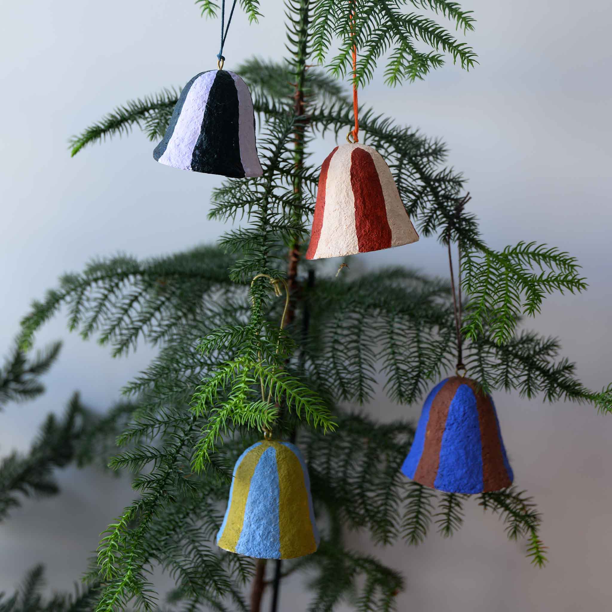 Broste Stripe Bell Hanging Decoration