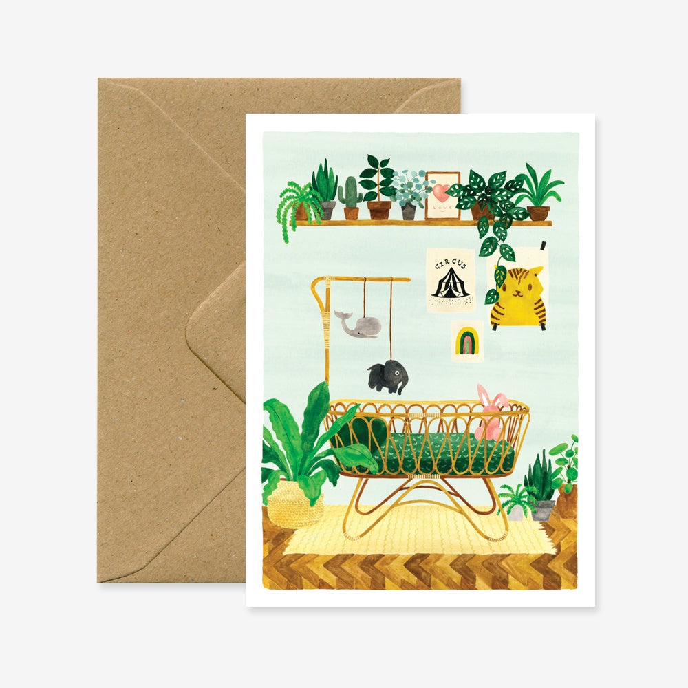 Jungle blue Crib Card