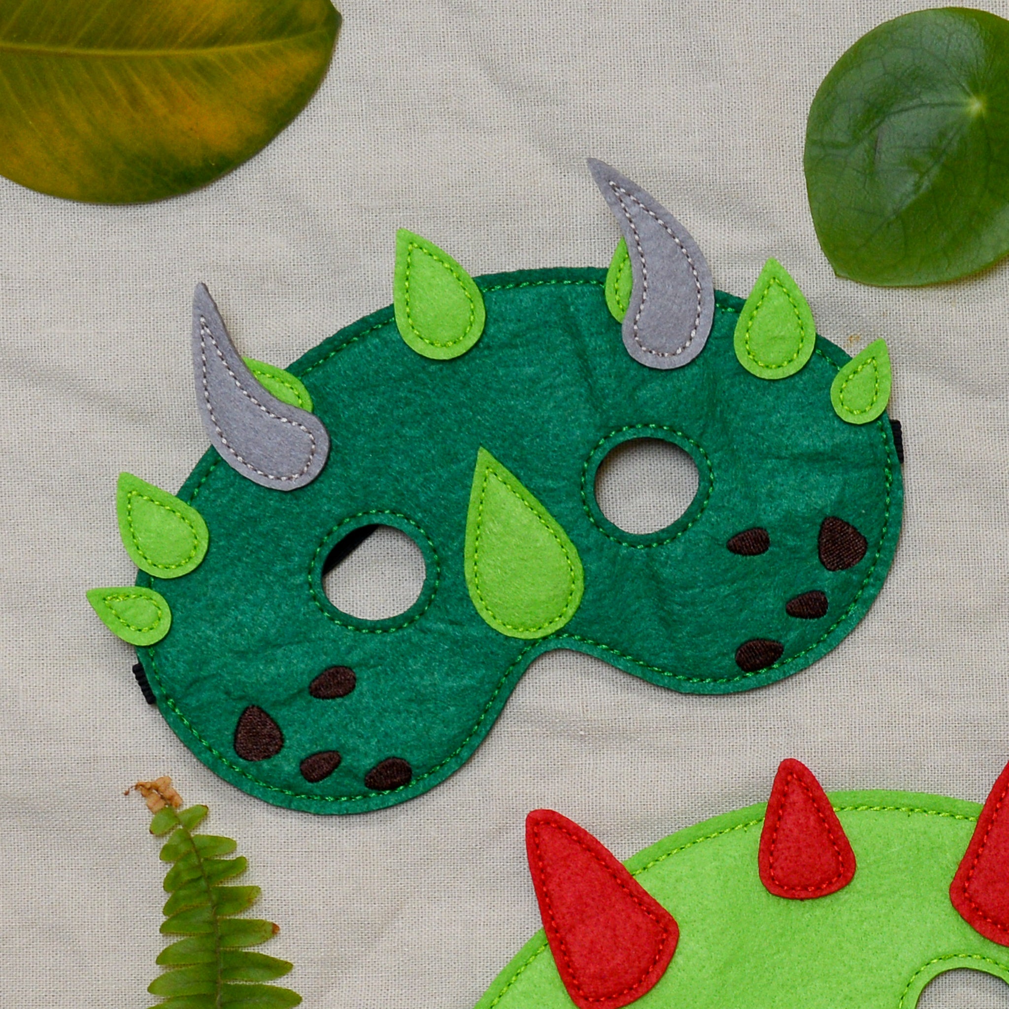 Dinosaur Felt Mask Assorted