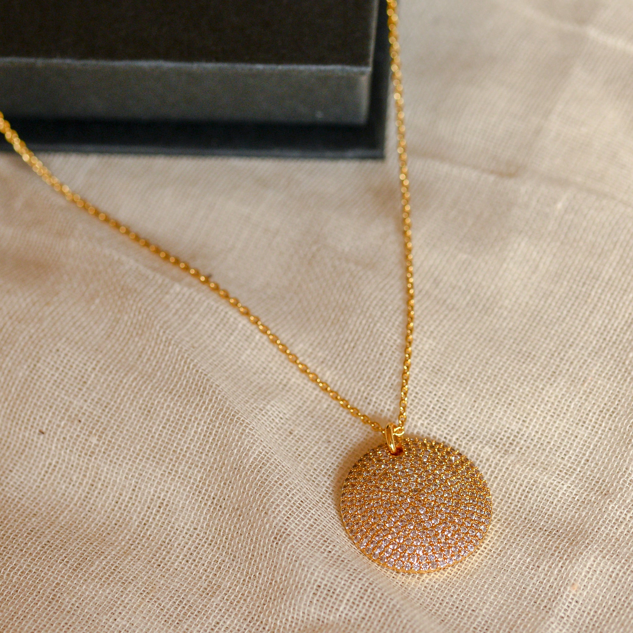 Crystal Disc Necklace