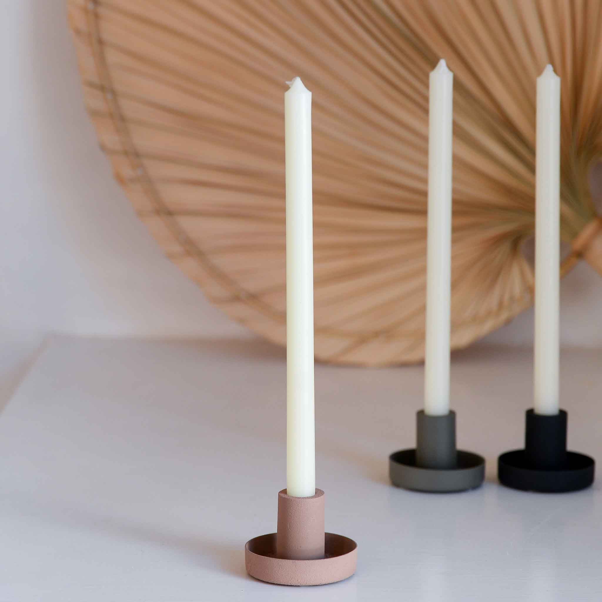 IB Laursen Dusty Pink Pencil Candle Holder