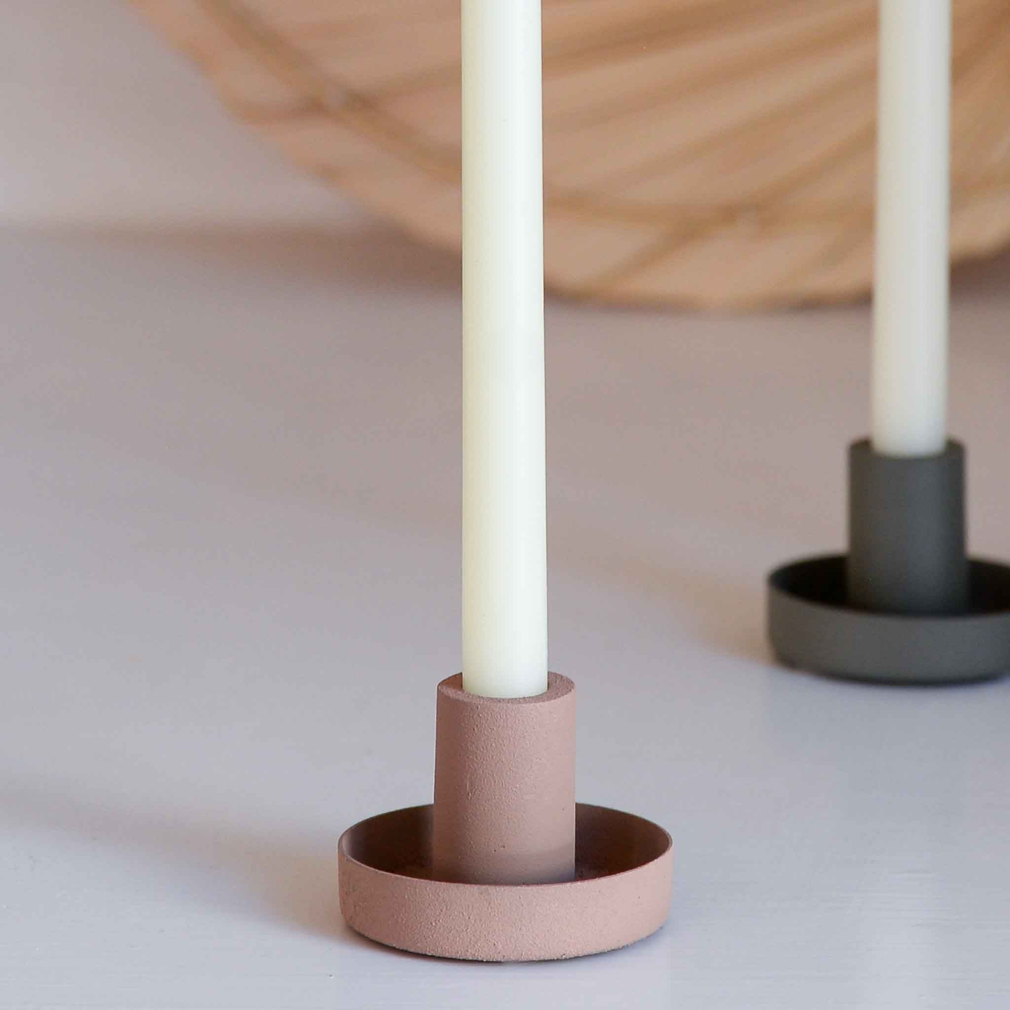 IB Laursen Dusty Pink Pencil Candle Holder