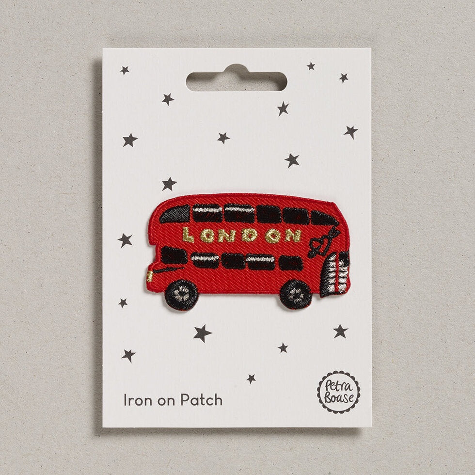 Iron On Patch Red Bus