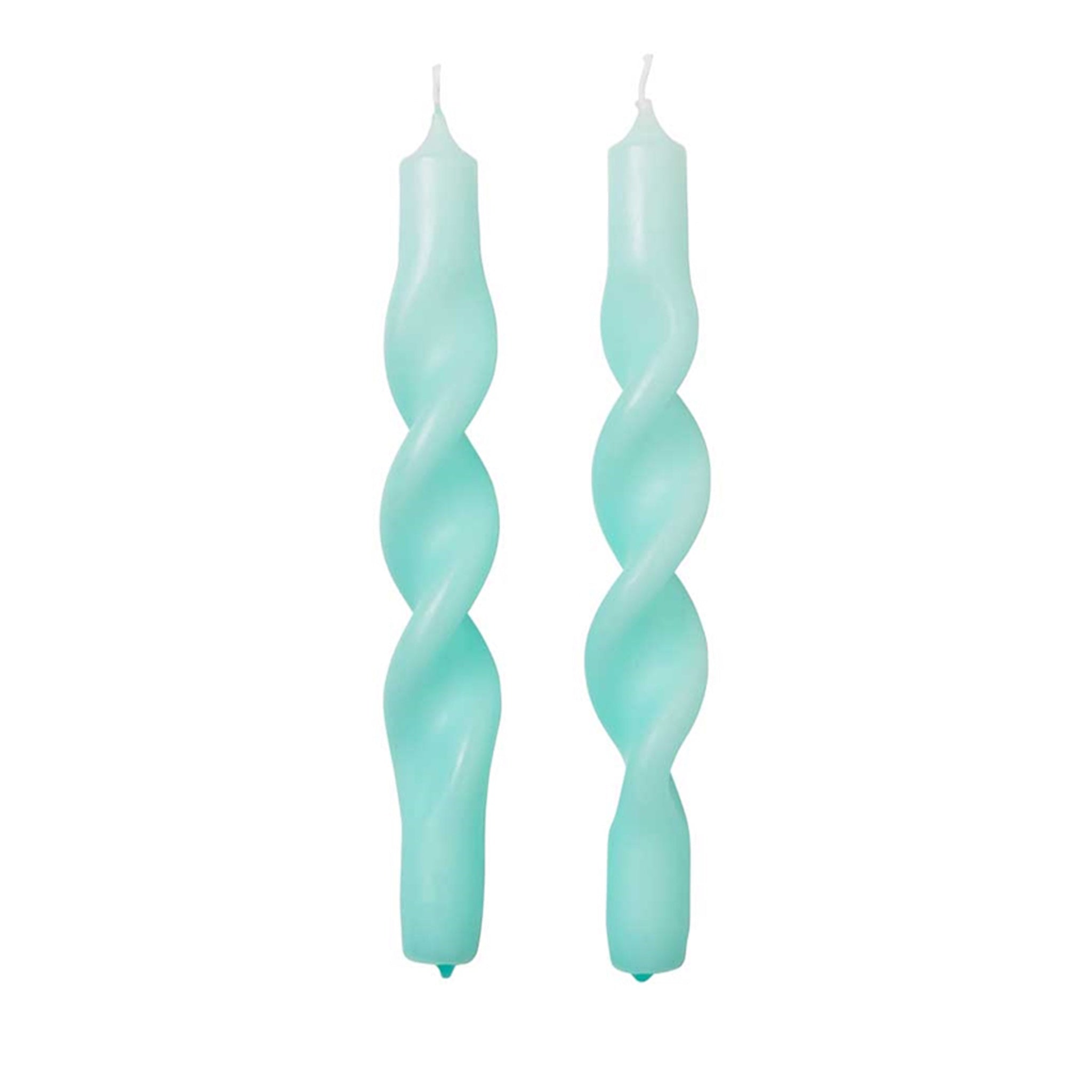 Mint Green Twist Candle