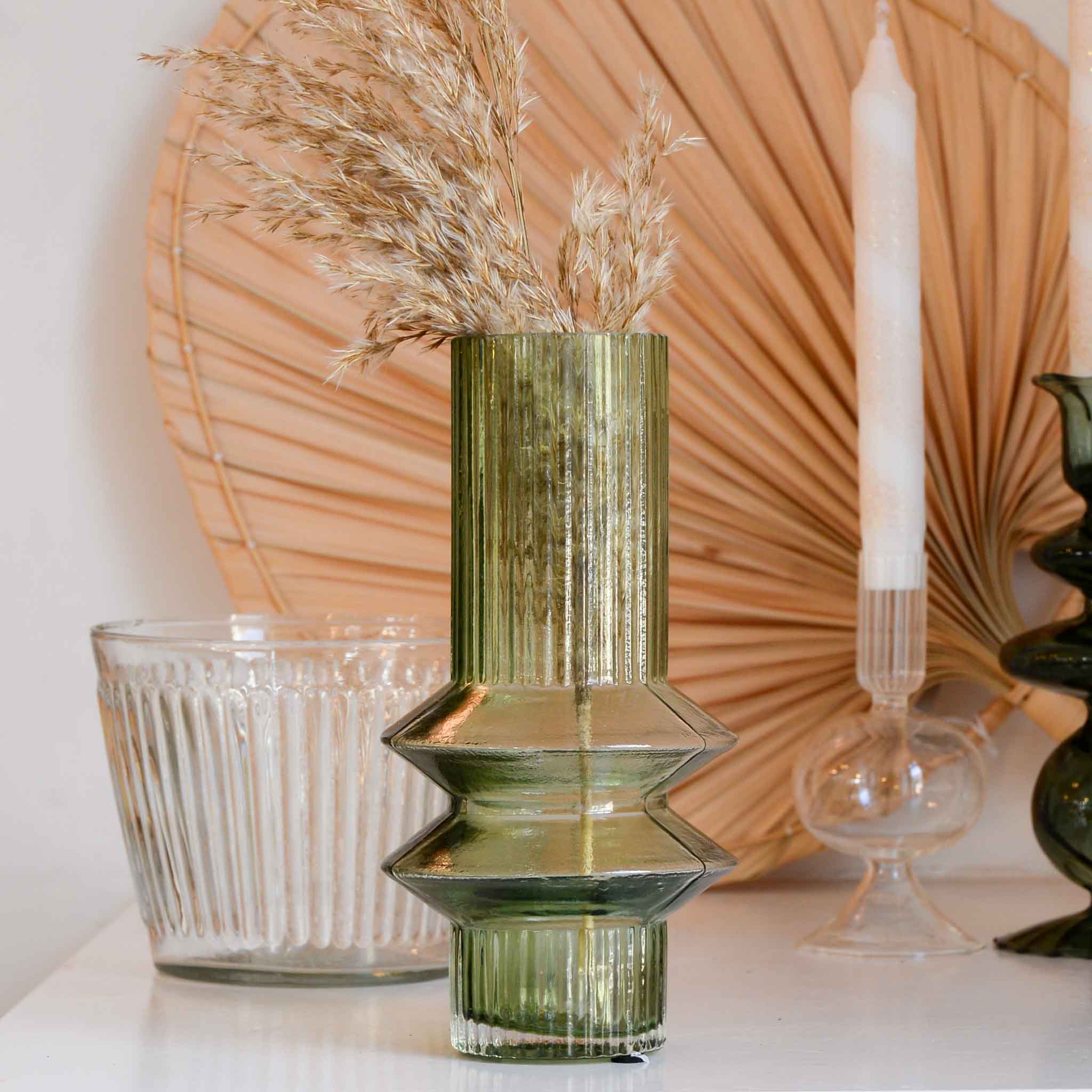 Nordal Rilla Glass Retro Vase in Various