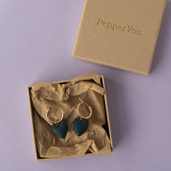 Pepper You Love Grows Here Earrings in Teal or Pink