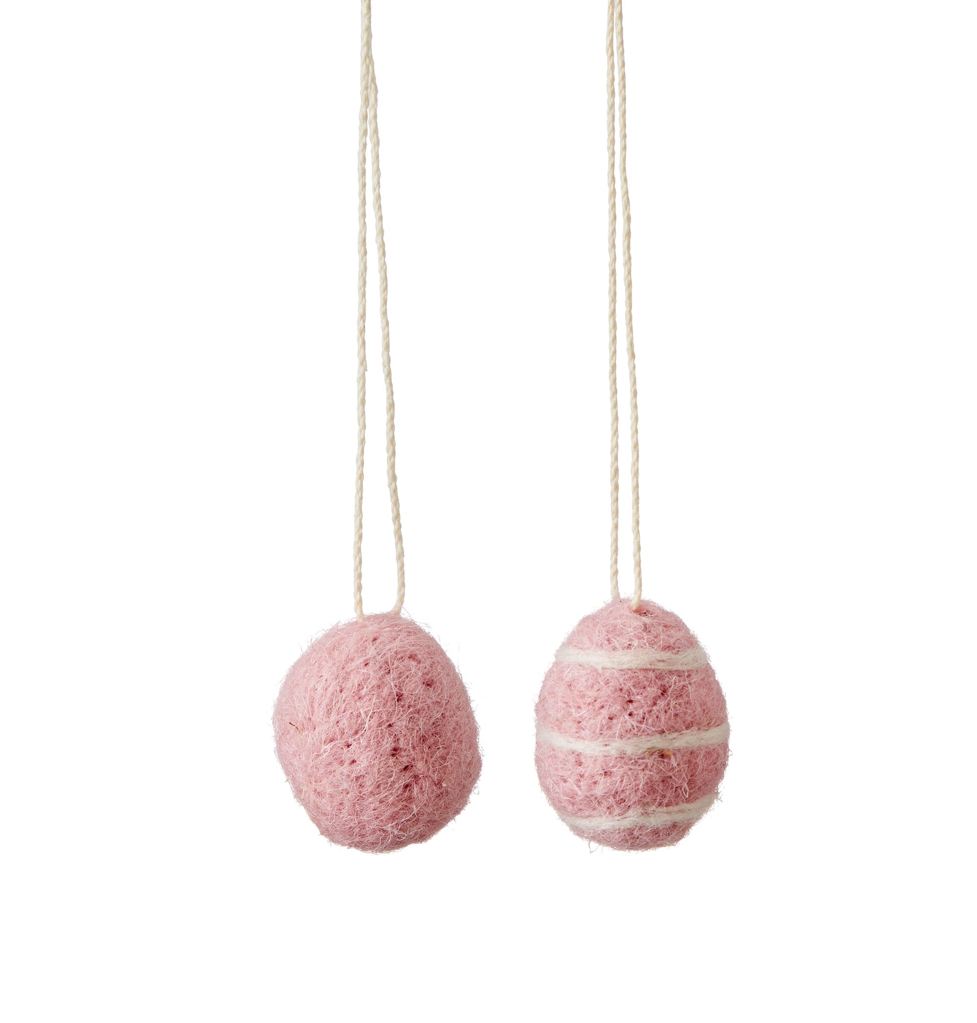 Felt Hanging Easter Eggs / Pink