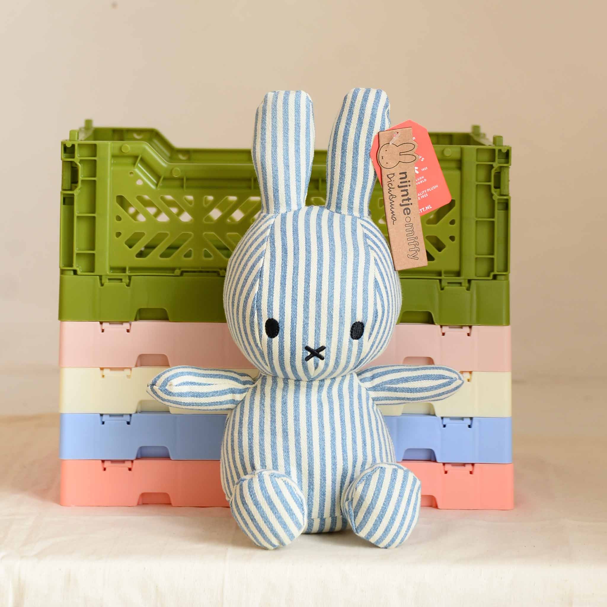 Bon Ton Toys Miffy in Denim Stripe