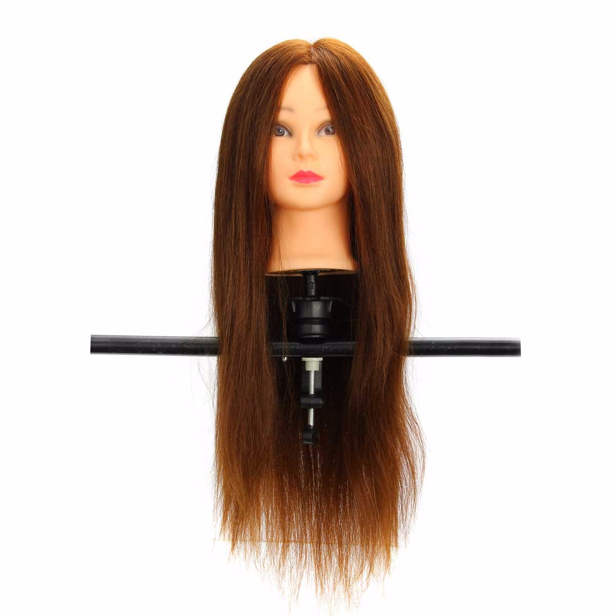 100 real hair mannequin head