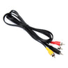 5ft/1.5m 2.5mm Jack Male Plug To 3 RCA Male Phono Audio Video AV Out Cable