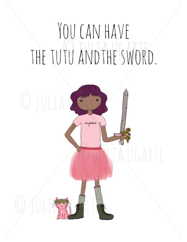 You Can Have the Tutu and the Sword Note Card