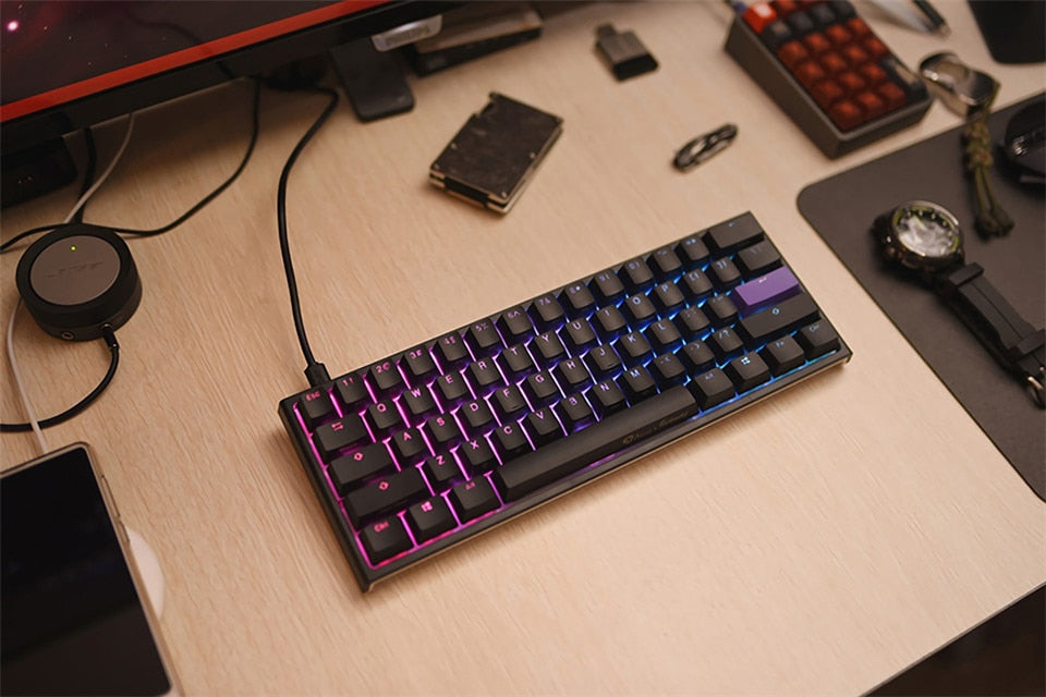 Cherry Mx Blue Akko X Ducky One 2 Mini Rgb Cherry Mx Switch Pbt Keycap 60 Rgb Mechanical Gaming Keyboard Informatica Accesorios