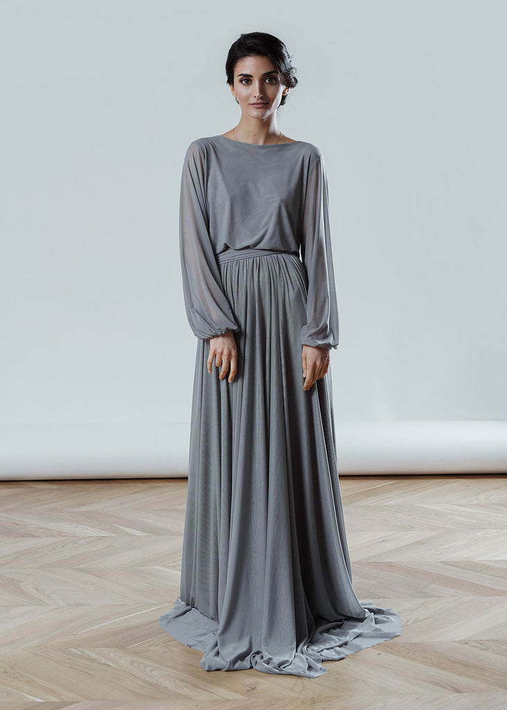 simple long gown dress